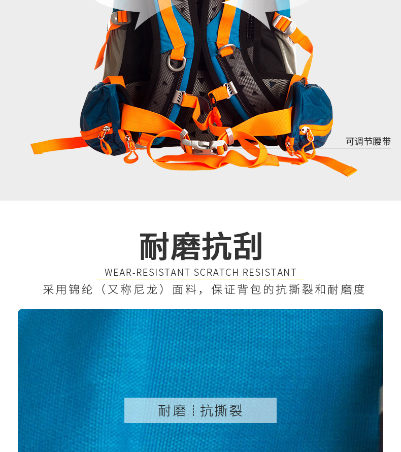 SAMSTRONG / Ba lô linh sam ngoài trời núi lửa Trung Quốc nam và nữ đa chức năng nhẹ, chống mài mòn 33L ghềnh B0048 - Ba lô balo da nam