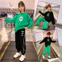 12 Girls Spring Fashion Set 2022 Spring and Autumn New Mode for Big Children 9 Childrens Leisure Spring 8 two sets