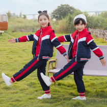 Kindergarten garden suit autumn and winter three package elementary school uniform summer childrens clothing sportswear British College wind