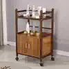 Beauty and hair cart Three-layer beauty salon cart with drawer Nail shelf Glass tool cart