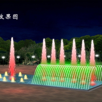 Customized large-scale musical fountain equipment installation outdoor square park program-controlled voice-controlled water fountain head controller