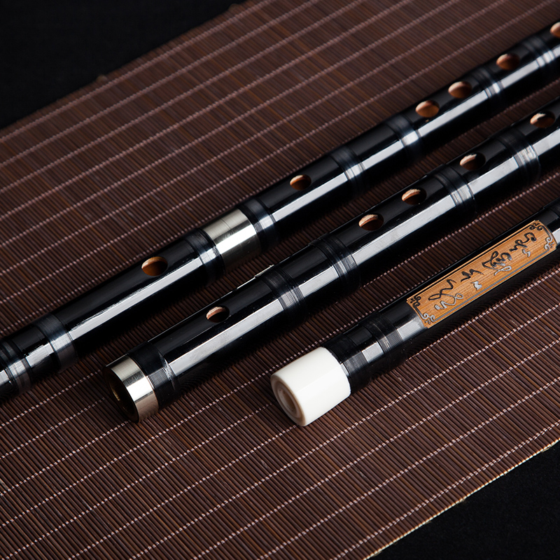 Dong Xuehua black flute bamboo flute antique refined flute verification examination flute beginner major bitter bamboo flute student introduction