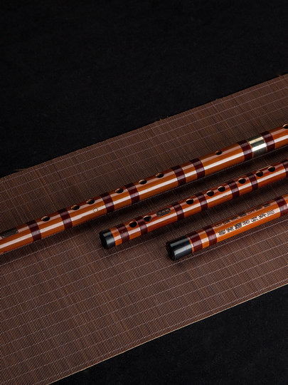 Dong Xuehua Di Zi Bamboo Flute Professional Beginner's Fine Crafted Transverse Flute Made of Hard Bamboo Musical Instrument Efgcd Key Flute