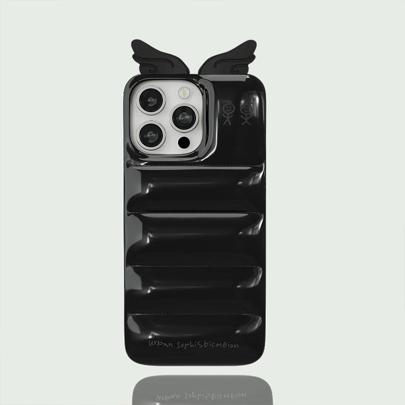 Urban エンジェルウィング iPhone ケース16ProMAX Momo-approved urban chic angel wing phone case: your new iphone