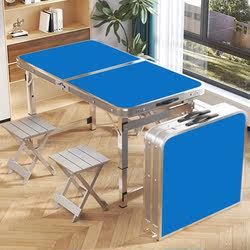 Folding Table For Home Outdoor Night Market Stall Portable Promotion Table Multi-functional Simple Small Table Foldable Dining Table and Chair
