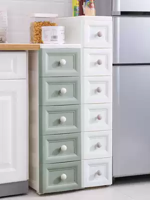 20 30cm kitchen slit storage cabinet drawer type super narrow storage cabinet sub refrigerator dressing room gap storage rack