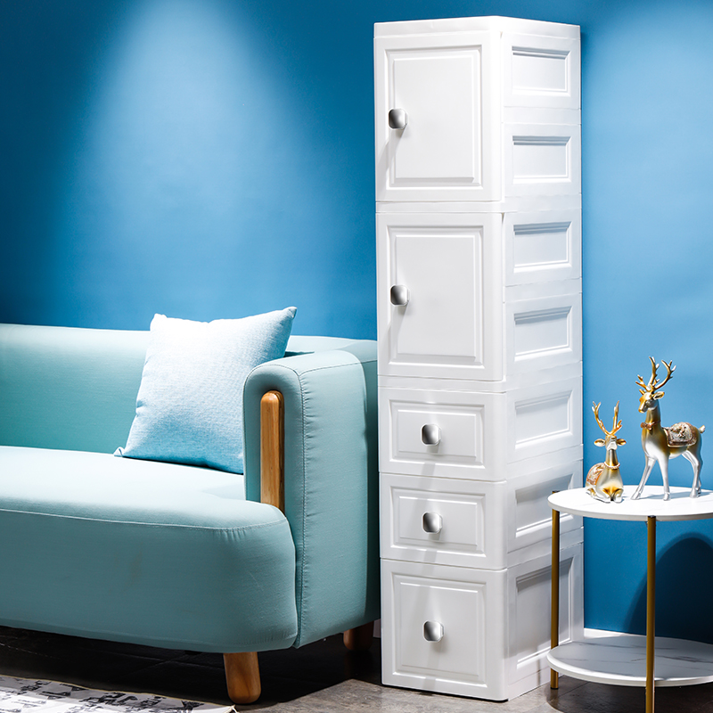 30cm wide crack storage cabinet door drawer type storage cabinet Home kitchen locker bathroom finishing cabinet