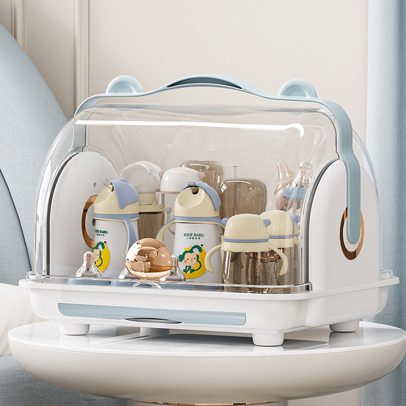 Baby Bottle Containing Box Containing Box Anti-Dust Drain Rack Baby Cutlery Bowls Chopsticks Accessories Tool Shelve Cabinet-Taobao