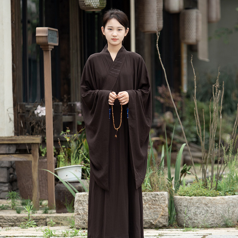棉麻海青服居士服推荐|男女同款夏季薄和尚袍,透气不闷汗的修行神器!-其他民族服装-淘宝好物网