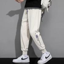 Mens Spring and Autumn 2022 New Trendy Brand Loose Foot Pants Nine-point Sports Pants Workwear Casual Long Pants 12