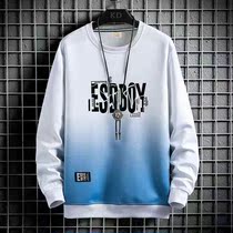 T-shirt mens long-sleeved spring and autumn Korean version of the trend of autumn tops bottoming shirt thin section T-shirt youth trendy brand sweater 1