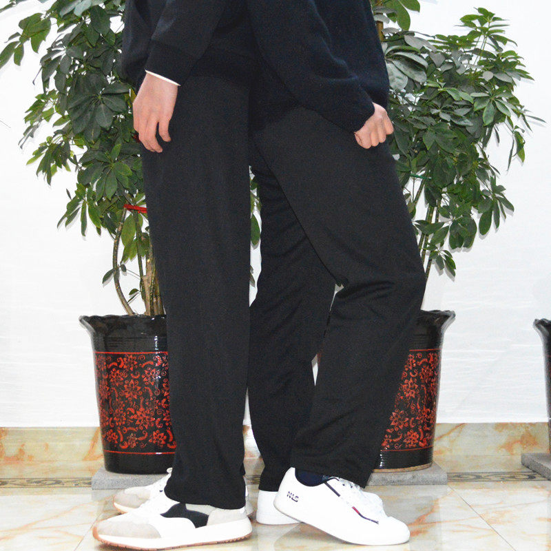 Sweatpants spring and summer Wei pants Middle and high school straight dark blue school pants Black navy blue school uniform pants for primary school students