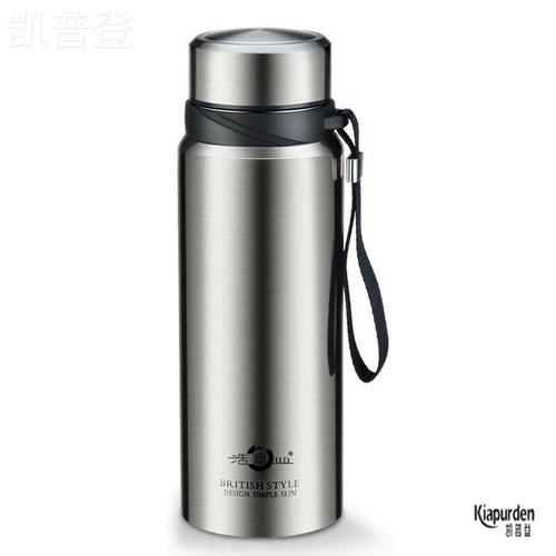 Вместительный и большой вакуумный стакан, портативная чайная чашка из нержавеющей стали, 1000 мл, нержавеющая сталь AISI 304