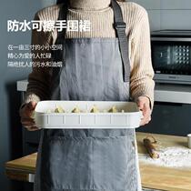  Hooded womens spring and autumn apron new 2021 explosion Western style light luxury features can wipe hands Korean fairy baking and cooking