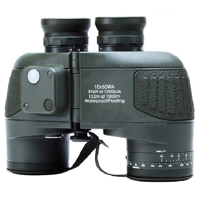 High-power high-definition 10x50 coordinate ranging telescope compass waterproof low-light night vision binocular nitrogen-filled telescope