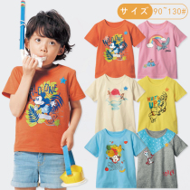 Japan thousand fun home new baby cartoon thin undershirt summer pure cotton boys short-sleeved T-shirt girls Western style half-sleeve t-shirt