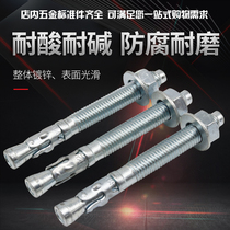 National Standard Car Repair Wall Tiger Expansion Bolt Galvanized Pull Burst Car Repair Iron Expansion Pipe Center Expansion Screw M8M10M12