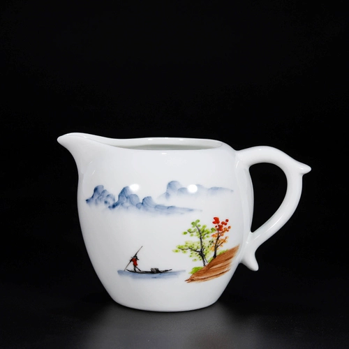 Lissean белый фарфоровый керамический ярмарка чашка ручной работы с чайным устройством домашний лотос синий и белый чайный чайная чашка с загруженным чайным сосудом Pour