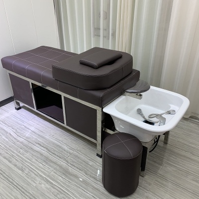 Hair Salon Special Thai Style Massage Washing head Bed Rational shop flat lying head Soup Head Recuperation Hair Shampoo Head Bed With Water Heater