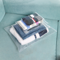 Thickened clothes zipper bag transparent clothing packaging bag plastic Ziplock bag size 10 silk 40*50