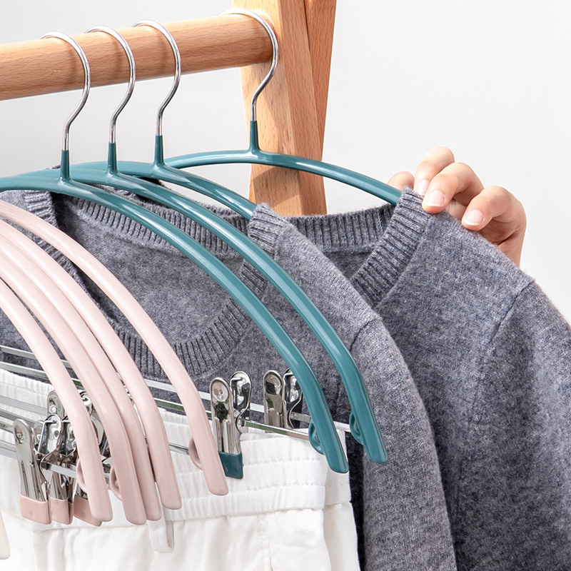 Unscarce wrapping frame household sweater hanger hanger drying one-body hanger-braced pantyhose clothes with clamped hooks