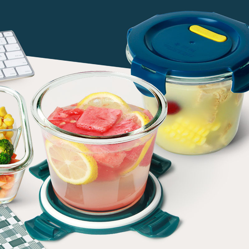 Glass Sealed Jars Sauerkraut Bottle of Bottled Water With Food Grade Miscellaneous Grain Empty Bottle Soup Bottle With Lid Home Storage Jar