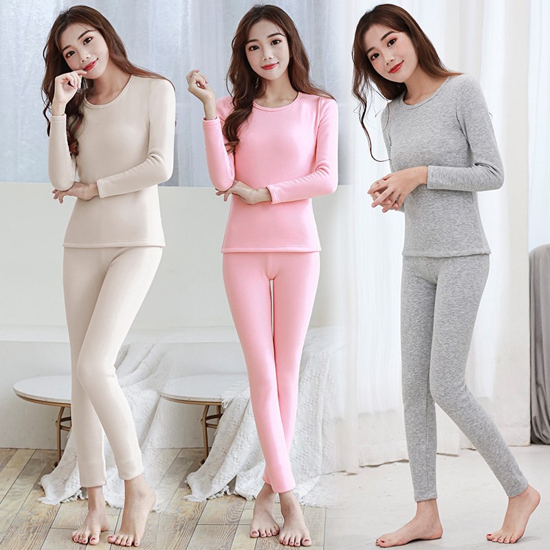 Teen quần quần áo mùa thu mùa thu womens bông phù hợp với mỏng cộng với nhung cộng dày lót ấm quần học sinh trung học bông áo len.