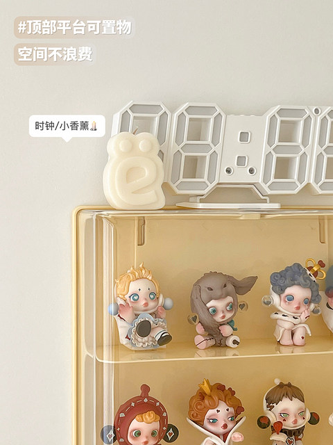 Suitable for Bubble Mart Display Box Wall-Mounted Ornaments Blind Box Storage Display Rack Figure Display Cabinet Transparent Dustproof