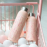 Свежий мультяшный креативный портативный стакан из нержавеющей стали, в корейском стиле, простой и элегантный дизайн