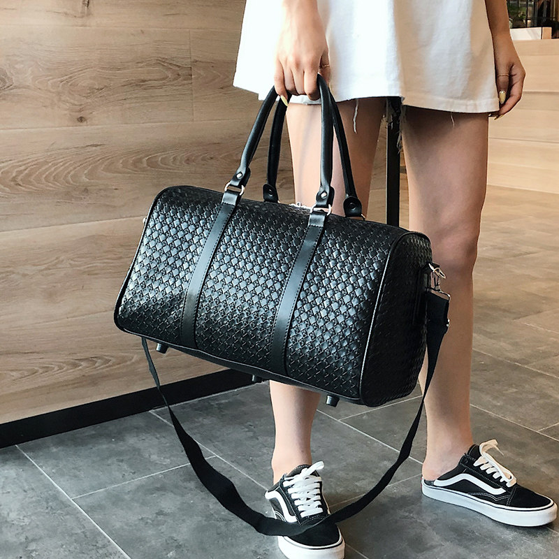 Carry-on Travel Bag Woman Short Luggage Bag Large Capacity Business Travel Boarding Package Delivery Bag Men Woven Luggage Bag