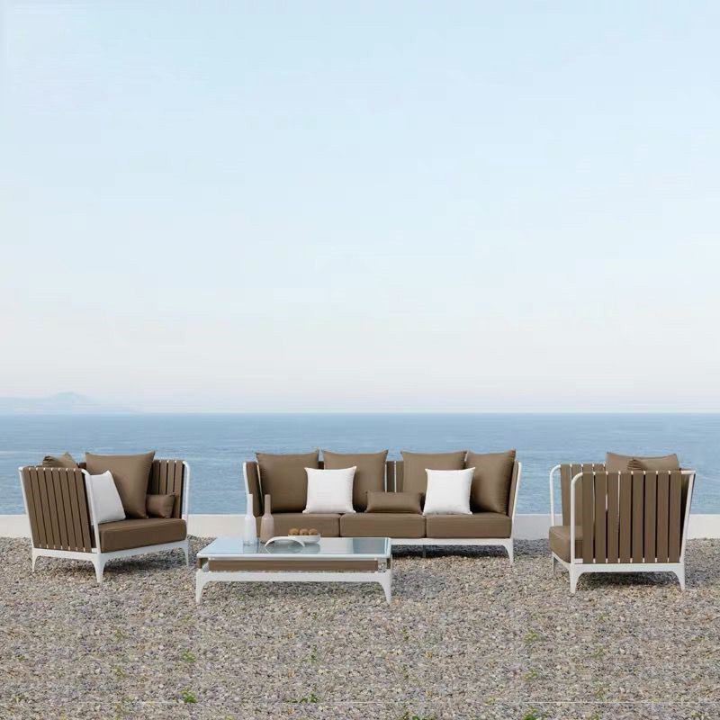 Outdoor Sofa Sun Protection Waterproof Patio Terrace Terrace Garden Single Vine Sofa Small Tea Table Combined Living Room Rattan furniture-Taobao