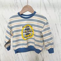 MMC226 Luo striped letter sweater