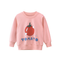 Childrens sweater 2021 autumn new baby clothes girls top spring and autumn cotton sweater