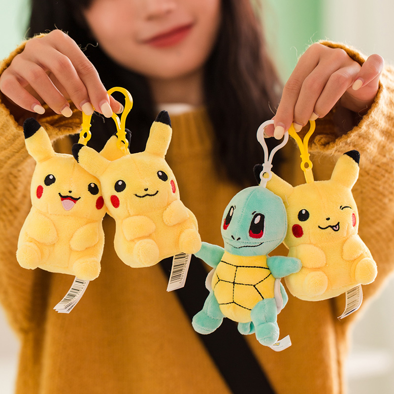 Genuine Pikachu doll pendant plush toy Pokémon doll Jenny turtle little fire dragon Pokémon