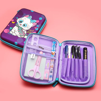 Pencil box Female primary school student cute large capacity pencil bag stationery box Female pencil box girl middle school student Korean version EVA pencil bag Male pencil bag Female princess middle school student kindergarten girl stationery bag
