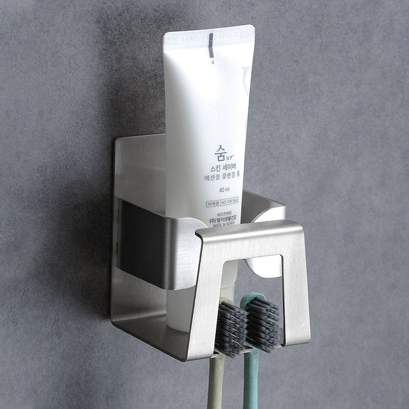 304 stainless steel toothbrush tooth cup holder toilet hanging toothbrush rack powder room electric toothbrush hanging wall rack