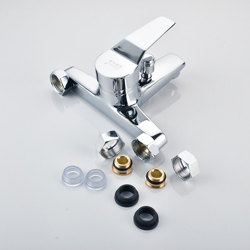 Hidden shower faucet hexagon nut inverted screw shower triple mixing valve movable joint reverse tooth repair nut fittings
