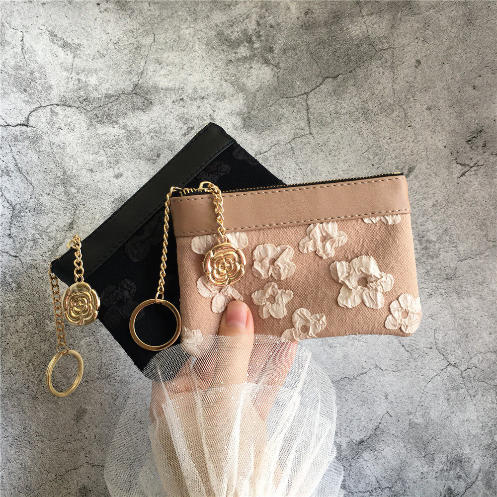 Wallet Woman Short Slim New Ins Card Clip Driver's License Piece Key Bag Delicate Upscale Small Zipper Zero Money Bag-Taobao