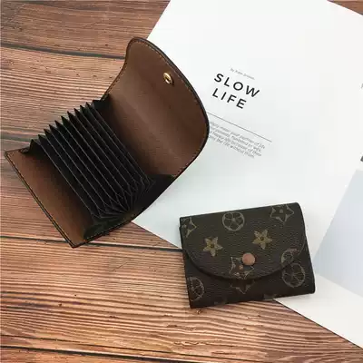 Customized retro European and American card bag women's multi card ID card holder mini organ card bag simple compact card holder