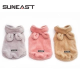 Цветная бархатная удерживающая тепло демисезонная толстовка с капюшоном, с медвежатами, увеличенная толщина