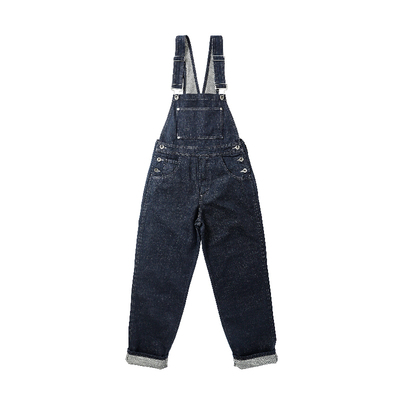 PRTH无性别网红牛仔背带裤女减龄复古男潮流宽松工装吊带裤小个子