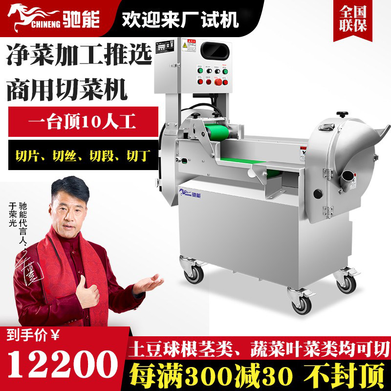 Gucci Chopping Machine Commercial Single Double Head Fully Automatic Multifunction Kitchen Canteen Large Slice Cut Silk Chedine Machine