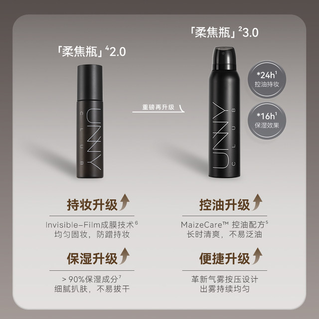 UNNY makeup setting spray oil moisturizing control hydration long-tay ມັນບໍ່ແມ່ນເລື່ອງງ່າຍທີ່ຈະເອົາເຄື່ອງແຕ່ງຫນ້າຮ້ານ flagship ຢ່າງເປັນທາງການ