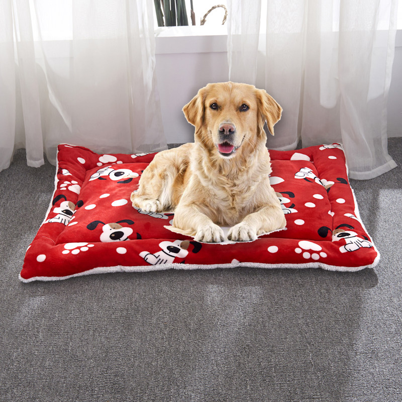 Pet Supplies Dogs Mat pets cushions Winter resistant to bite dogs Kennel Dogs Quilts Large Canine Pads