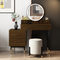 New Chinese style simple dressing table storage cabinet integrated retractable makeup table bedroom multifunctional small apartment locker