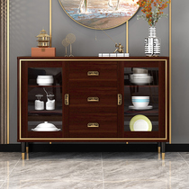 New Chinese sideboard modern simple living room light luxury tea cabinet wine cabinet kitchen storage cupboard one against the wall