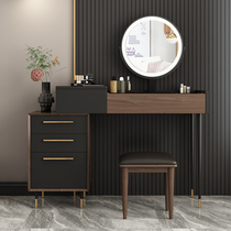 Bedroom dressing table high modern simple with lamp dressing table storage cabinet integrated Net red ins Wind small apartment