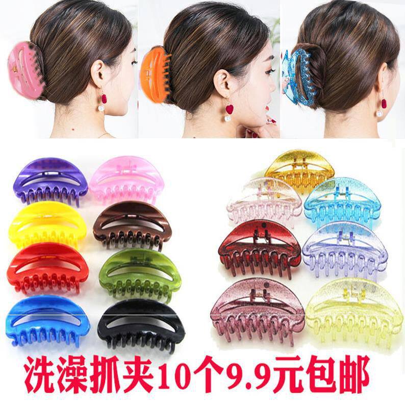 Hand grip card head grab clip price hairclip card top clip simple and convenient head clip Foreign color decoration trend pan head