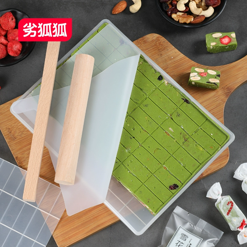 Nougat Tool Set Handmade Homemade Nougat Snowdrops Mold DIY Chất liệu chống dính Tấm làm mát - Tự làm khuôn nướng