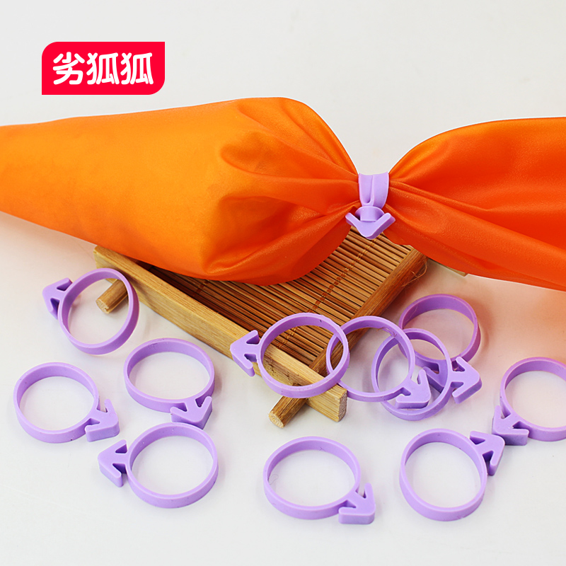 Inferior fox fox piping bag sealing rubber ring silicone fixing ring cream squeeze flower bag rubber band tie rope fixing ring
